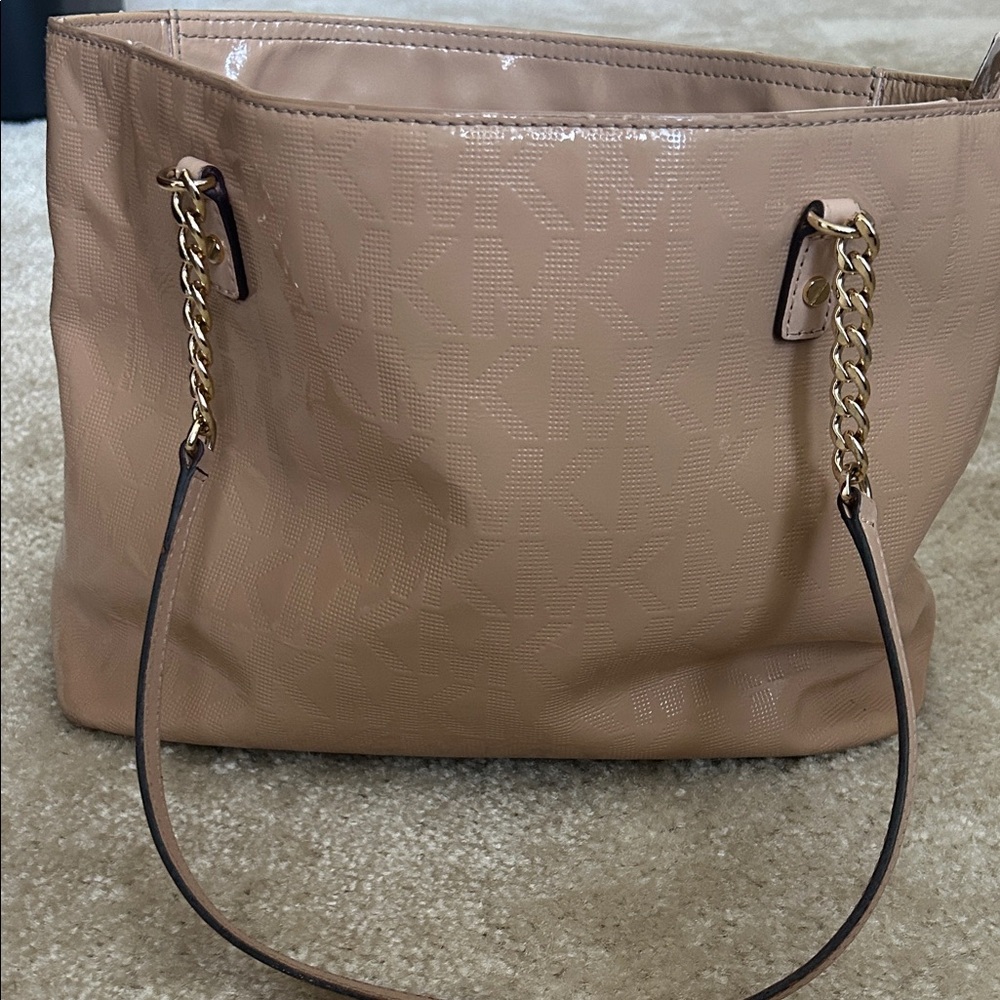 Michael Kors Tan Tote with Gold Accents